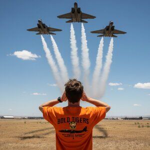 🐯 391st Fighter Squadron Bold Tigers Graphic Tee 🐯